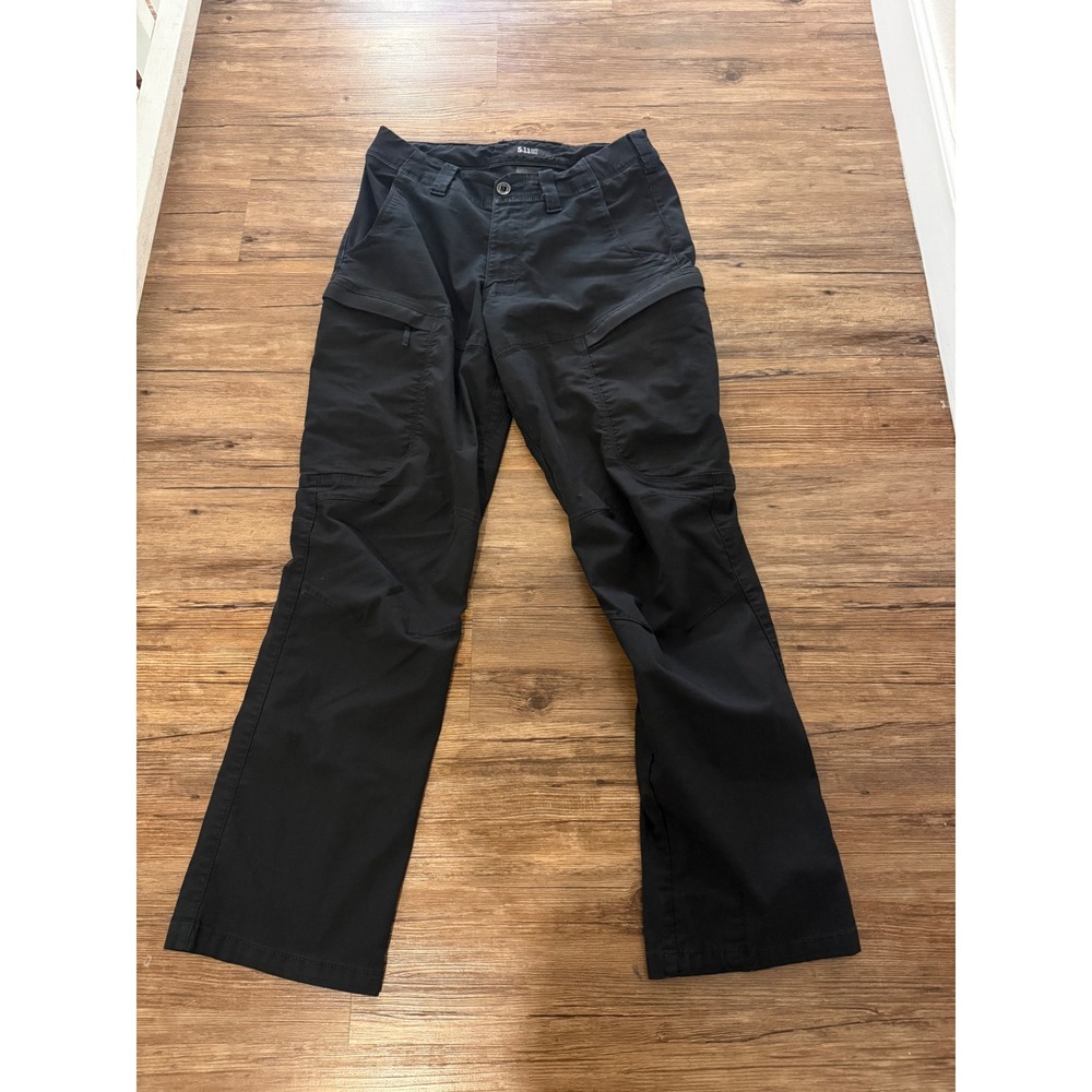 5.11 Tactical Black Cargo Pants Utility Workwear Military Outdoor Hiking 30x30